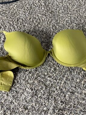 PINK Victoria's Secret Olive Green Padded Underwire Bra
